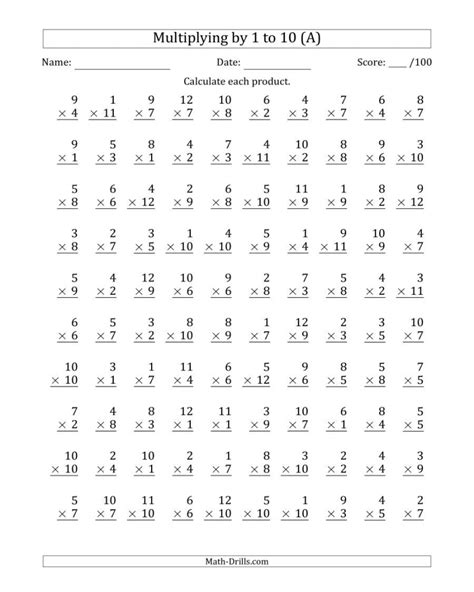 Multiplication Worksheets for 3rd Graders Online .